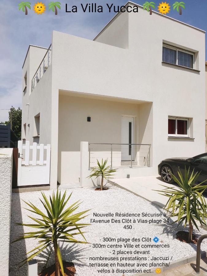 La Villa Yucca Vias Plage - 300M Plage Et Centre Kültér fotó